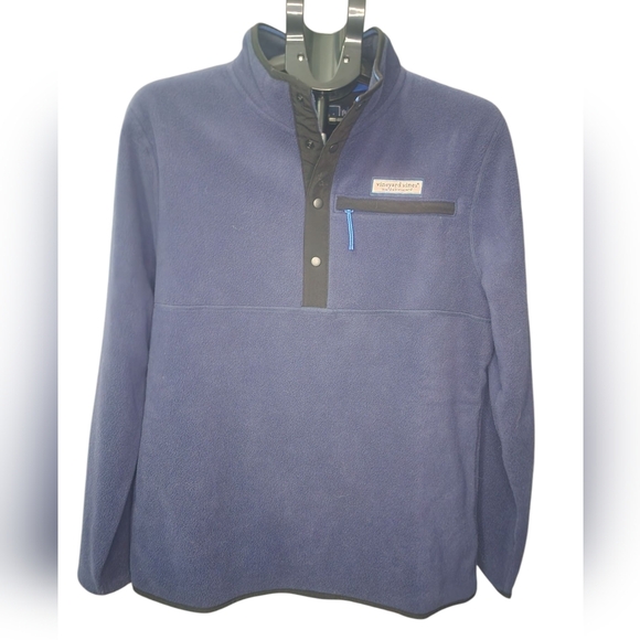 Vineyard Vines Fleece Quarter Zip, Mens Small - Picture 1 of 4